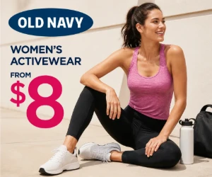 Old Navy Women’s Activewear From $8 - Workout Gear Cheap Enough for Everyday Wear Too
