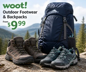 Outdoor Footwear & Backpacks From $9.99 at Woot - Trail Gear Without the Outdoor-Store Price