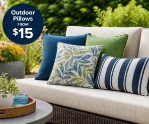 Outdoor Pillows From $15 at Wayfair - Add Color Without Replacing the Furniture