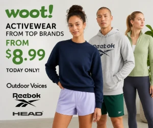 Outdoor Voices, Reebok, Head & More at Woot From $8.99 - Activewear Without Premium Prices