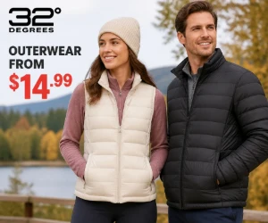 Outerwear From $14.99 at 32 Degrees - Affordable Fall Layers for Men & Women