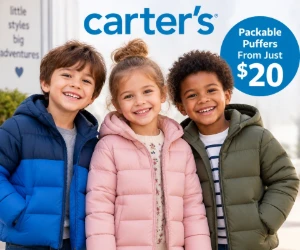 Packable Puffers From Just $20 at Carter’s