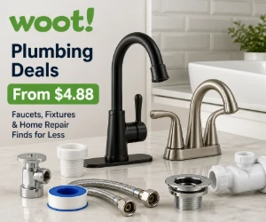 Plumbing Deals at Woot From $4.88 - Faucets, Fixtures & Home Repair Finds for Less
