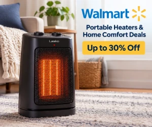 Portable Heaters & Home Comfort Deals Up to 30% Off at Walmart