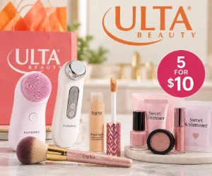 PURSONIC Up to 60% Off, 5 Beauty Treats for $10, Free Tarte Brush & More - Ulta Beauty Deals