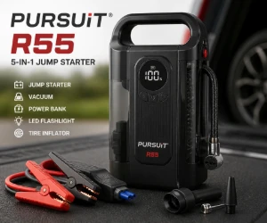 Pursuit R55 5-in-1 Jump Starter for $49.99 at Woot - Emergency Car Gear in One Device