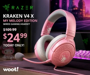 Razer Kraken V4 X Gaming Headset for $24.99 at Woot - About $85 Below the Reference Price