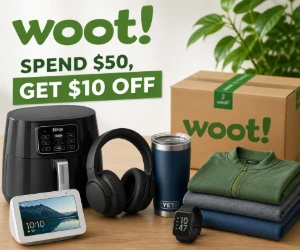 Really Random Deals at Woot: Spend $50, Get an Extra $10 Off