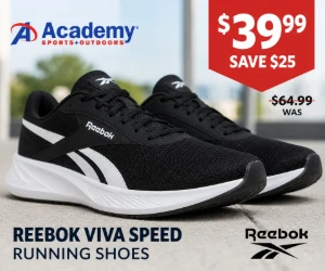 Reebok Viva Speed Running Shoes for $39.99 at Academy - Save $25