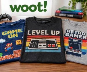 Retro Arcade & Gaming Graphic Tees From Just $15 at Woot