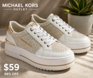 Romey Signature Logo Platform Sneakers for $59 at Michael Kors Outlet, 66% Off