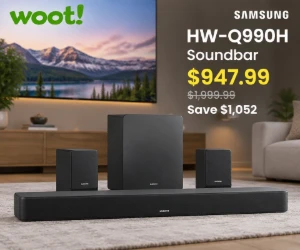 Samsung HW-Q990H Soundbar at Woot for $947.99 - Save $1,052