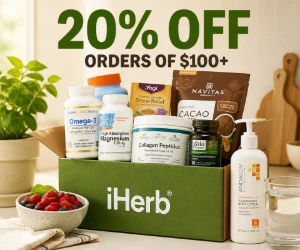 Save 20% on $100+ at iHerb - Big Cart, Bigger Fall Savings