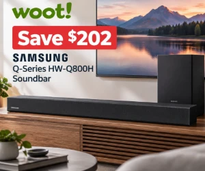 Save $202 on a New Samsung Q-Series HW-Q800H Soundbar at Woot
