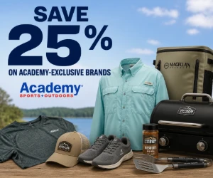 Save 25% on Academy-Exclusive Brands - Magellan Outdoors, BCG, Outdoor Gourmet & More