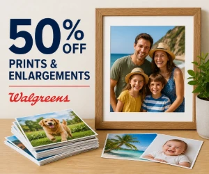 Save 50% on Prints & Enlargements at Walgreens Photo - Easy Photo Gifts for Less