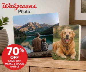 Save 70% on Same-Day Metal & Wood Photo Panels at Walgreens Photo