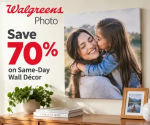 Save 70% on Same-Day Wall Décor at Walgreens Photo - Big Photo Upgrade for Less