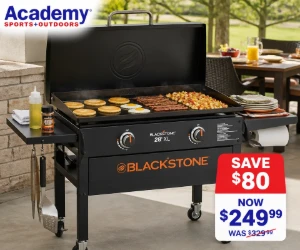 Save $80 on the Blackstone 28" XL Griddle at Academy - Now $249.99