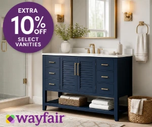 Save an Extra 10% on Select Vanities at Wayfair - Bathroom Upgrades for Less