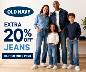 Save an Extra 20% on Jeans at Old Navy - Cardmember Perk