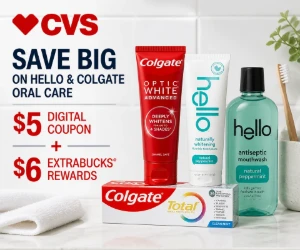 Save Big on Hello & Colgate Oral Care at CVS - Digital Coupon + $6 ExtraBucks Rewards