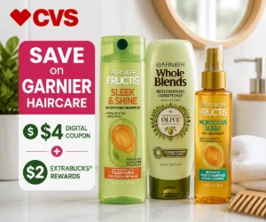 Save on Garnier Haircare at CVS - Digital Coupon + $2 ExtraBucks Rewards