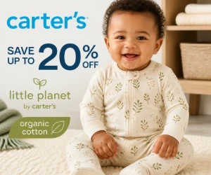 Save Up to 20% on Little Planet at Carter’s - Organic Cotton Favorites for Less