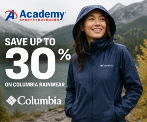 Save Up to 30% on Columbia Rainwear at Academy Sports + Outdoors
