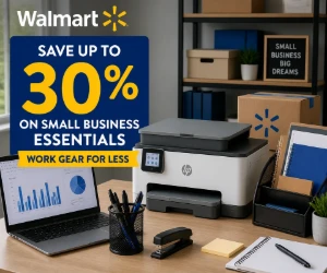 Save Up to 30% on Small Business Essentials at Walmart - Work Gear for Less