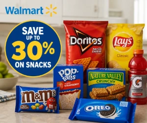 Save Up to 30% on Snacks at Walmart - Stock the Pantry for Less