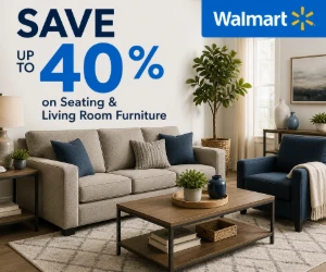 Save Up to 40% on Seating & Living Room Furniture at Walmart - Bigger Home Savings