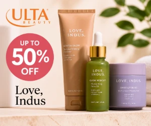 Save Up to 50% on Select Love, Indus at Ulta Beauty - Online Only