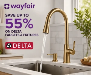 Save Up to 55% on Delta Faucets & Fixtures at Wayfair - Big Bathroom & Kitchen Savings