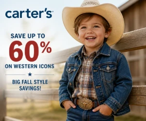 Save Up to 60% on Western Icons at Carter’s - Big Fall Style Savings