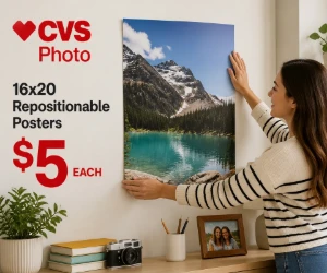 Score 16x20 Repositionable Posters for $5 at CVS Photo