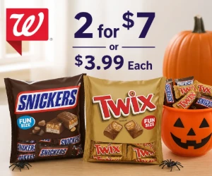 Score Halloween Candy at Walgreens - 2 for $7 or $3.99 Each