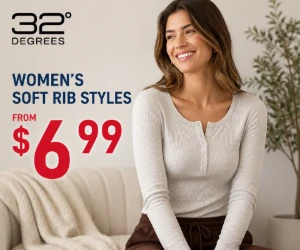 Score Women’s Soft Rib Styles From $6.99 at 32 Degrees - Cozy Basics for Less