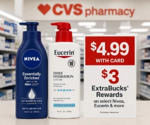 Select Nivea & Eucerin for $4.99 at CVS + $3 ExtraBucks Rewards