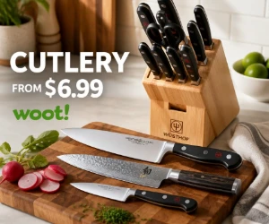 Shun, Wüsthof & More Cutlery at Woot From $6.99 for a Kitchen Upgrade