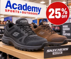 Skechers Work Shoes 25% Off at Academy Sports + Outdoors