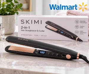 SKIMI 2-in-1 Hair Straightener & Curler Just $23.99 at Walmart (Was $43.89)