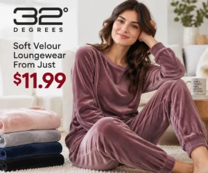 Soft Velour Loungewear From Just $11.99 at 32 Degrees