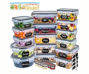 Soulgenix 55-Piece Food Storage Container Set at Walmart for $24.29 - Save $25.70