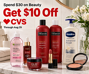 Spend $30 on Beauty at CVS, Get $10 Off During the Epic Beauty Sale