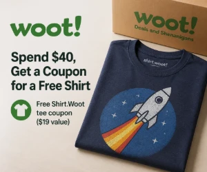 Spend $40 at Woot, Get a Coupon for a Free Shirt - All Customers Qualify