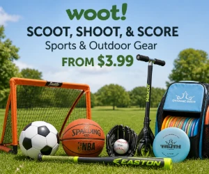 Sports & Outdoor Gear From $3.99 at Woot - Scoot, Shoot & Score for Less