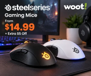 SteelSeries Gaming Mice at Woot From $14.99 - Extra $5 Off