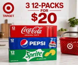 Stock the Fridge: 3 12-Packs of Soda for $20 at Target