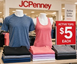 Stock Up on $5 Active Tops for Men and Women at JCPenney